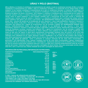 Biotina - Uñas y Pelo